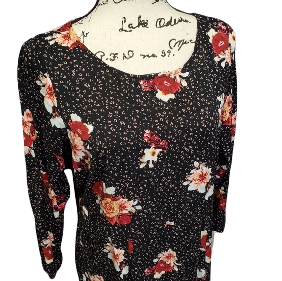 Torrid Floral & Leopard Print Dress - Size 2 - Picture 3 of 11